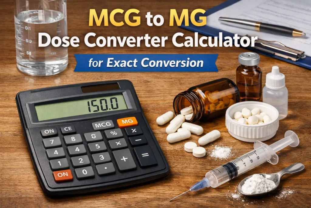 MCG to MG Dose Converter Calculator