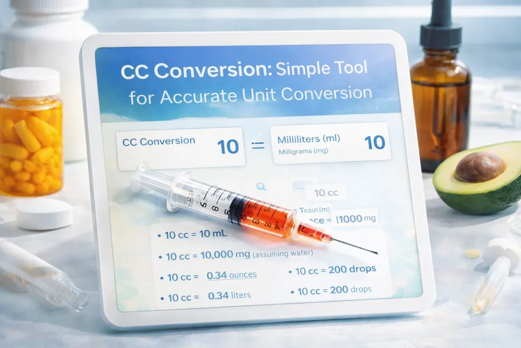 CC to ML and MG Converter